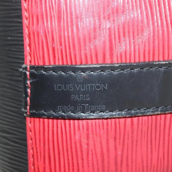 LOUIS VUITTON Epi Petit Noe Bag BiColor Black Red - Picture 11 of 15